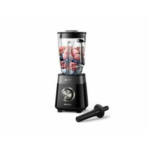 Blender Philips Seria 5000 HR3030/00, 1200 W, 2 l, 3 viteze si Puls (Negru) imagine