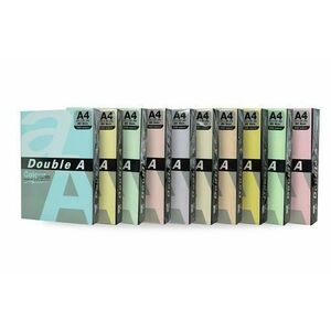 Hartie color pentru copiator A4 Double A 5 culori pastel asortate, 80g/mp, 100coli/top imagine