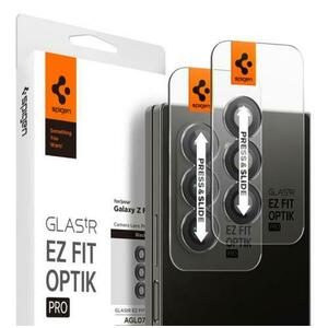 Folie de protectie Camera spate Spigen EZ FIT pentru Samsung Galaxy Z Fold6, Sticla Securizata, Set 2 bucati AGL07970 imagine