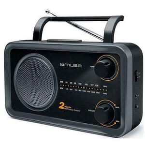 Radio Portabil Muse M-068 DS, FM-MW (Negru) imagine