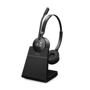 Casti Wireless Jabra Engage 55 MS Duo, USB, Microfon, Stand (Negru) imagine