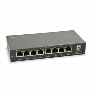 Switch LevelOne GEP-0823, 8 Porturi Gigabit, PoE (Negru) imagine