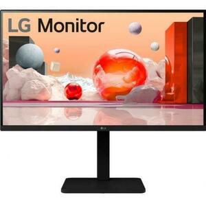 Monitor IPS LED LG 27inch 27BA550-B, Full HD (1920 x 1080), VGA, HDMI, DisplayPort, Boxe, Pivot, 100 Hz, 5 ms (Negru) imagine