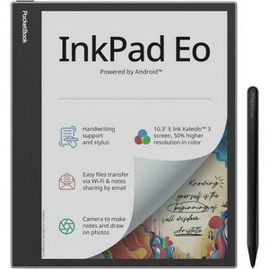 Ebook Reader Pocketbook InkPad Eo, Ecran E Ink Kaleido 3 Capacitive Multisenzor 10.3inch, 4GB RAM, 64GB Flash, Wi-Fi, Bluetooth, Android 11 (Gri) imagine