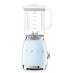 Blender de masa retro Smeg BLF03PBEU, 800 W, 4 programe, Pulse, Auto-curatare, 18000 rpm (Albastru) imagine