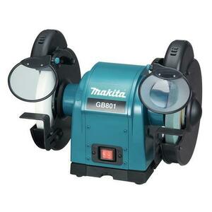 Polizor de banc Makita GB801, 550 W, 205 mm, 2850 rpm (Albastru/Negru) imagine