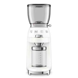 Rasnita de cafea Smeg CGF01WHEU, 150 W, 130 g, 30 nivele macinare (Alb) imagine