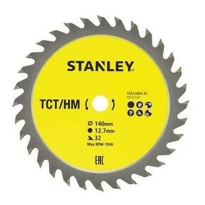 Disc fierastrau circular pentru lemn Stanley STA13005-XJ, 140 mm, 32 dinti (Galben) imagine