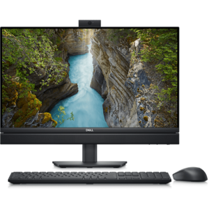 All in One PC Dell Opltiplex 7410, Procesor Intel Core i3-13100T, 4 cores, 2.5GHz up to 4.2GHz, 12MB, 23.8inch Full HD (1920x1080), Camera Full HD, 8GB DDR4, 512GB SSD, Wi-Fi, Bluetooth, Intel Integrated Graphics, Ubuntu imagine