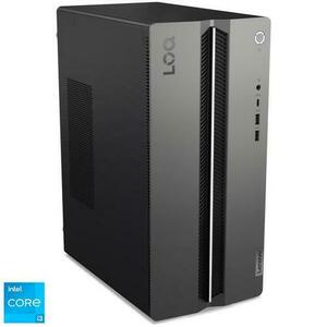 Calculator Sistem PC Gaming Lenovo LOQ Tower 17IRR9 cu procesor Intel® Core™ i5-14400F, 10 cores, pana la 4.70 GHz, 20MB, 16GB DDR5, 512GB SSD, NVIDIA® GeForce RTX™ 4060 8GB GDDR6, No OS (Gri) imagine