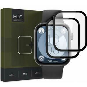 Folie Protectie HOFI Hybrid PRO+ pentru Huawei Watch Fit 3, Set 2 bucati, Plastic, Neagra imagine