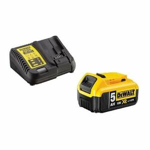 Set DeWALT MET-14609, acumulator Li-Ion, 18 V, 5.0 Ah + incarcator 18 V (Galben/Negru) imagine