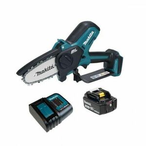 Mini Fierastrau electric Makita DUC101SF, acumulator Li-Ion, 18 V, 3.0 Ah, 100 mm, 8 m/s, incarcator (Albastru/Negru) imagine