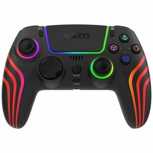 Gamepad wireless AQIRYS Themis, iluminare RGB, Bluetooth, difuzor incorporat (Negru) imagine