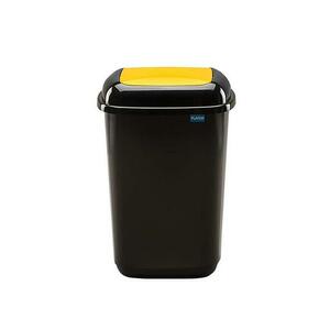 Cos reciclare selectiva PLAFOR Quatro, capacitate 45l, pentru plastic (Negru) imagine