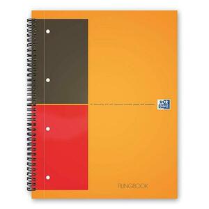 Caiet cu spirala OXFORD Int. Filingbook dictando, A4+, 100 file-80g/mp, hardcover, Scribzee imagine