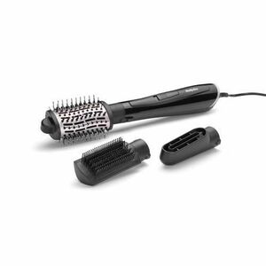 Perie rotativa cu aer cald BaByliss Style Smooth AS128E, 1000 W, 2 setari temperatura, 3 accesorii (Negru) imagine