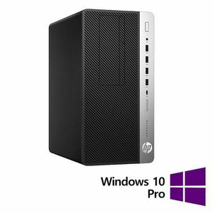 Calculator Sistem PC Refurbished HP ProDesk 600 G4 Tower, Intel Core i7-8700 3.20 - 4.60GHz, 16GB DDR4, 256GB SSD + Windows 10 Pro imagine