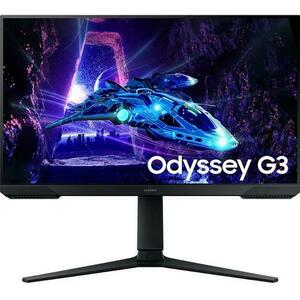 Monitor Gaming VA LED Samsung Odyssey LS24DG300EUXEN, Full HD (1920 x 1080), HDMI, DisplayPort, Pivot, 180 Hz, 1 ms (Negru) imagine