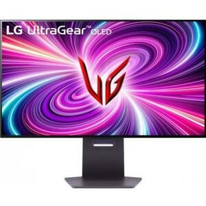 Monitor Gaming OLED LG 31.46inch 32GS95UX-B, UHD (3840 x 2160), HDMI, DisplayPort, Pivot, 480 Hz, 0.03 ms (Negru) imagine