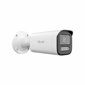 Camera supraveghere exterior IP Hikvision Hybrid Light HiLook IPC-B640HA-LZU, 4 MP, motorizata 2.8 - 12 mm, IR / lumina alba 50 m, microfon, detectie persoane / vehicule, PoE, slot card imagine