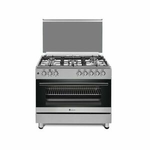 Aragaz Studio Casa FE90/60, 5 arzatoare gaz, 90 x 60 cm, grill, rotisor, aprindere electrica, inox imagine