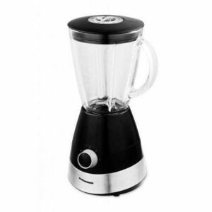 Blender de masa HBL-550S, 550 W, Bol din sticla 1.5 l, 2 Viteze + Pulse, Negru/Argintiu imagine