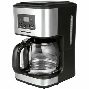 Cafetiera digitala HCM-D915, 900W, 1.5L, Timer, LCD, Negru-Inox imagine