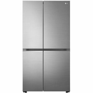 Side by side LG GSBV70PZTE, 655 l, No Frost, DoorCooling, Clasa E, Compresor Linear Inverter, LinearCooling, UltraSleek, Smart Diagnosis, H 179 cm, Inox imagine