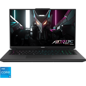 Laptop Gaming 17.3'' AORUS 7 9KF, FHD 360Hz, Procesor Intel® Core™ i5-12500H (18M Cache, up to 4.50 GHz), 16GB DDR4, 512GB SSD, GeForce RTX 4060 8GB, Free DOS, Black imagine