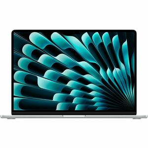 Laptop Apple MacBook Air 15.5'', cu procesor Apple M3, 8 nuclee CPU si 10 nuclee GPU, 24GB, 512GB, Silver, INT KB imagine