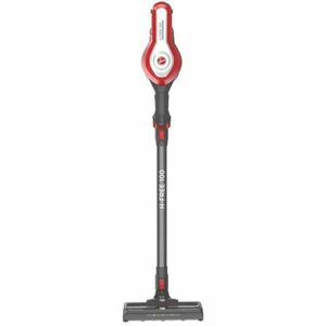 Aspirator vertical Hoover HF122RH 011, 22 V, autonomie pana la 35 minute, 0.7 l, AllFloors, rosu imagine