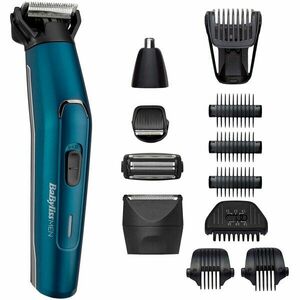 Aparat de tuns si ras BaByliss MT890E Japanese Steel 12in1 Multi Trimmer, 12 Accesorii, 5 capete, Albastru imagine