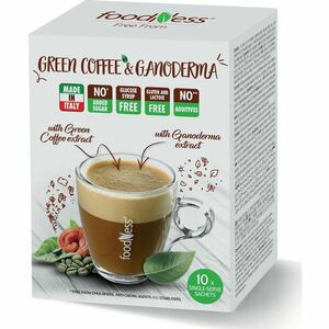 Mix solubil Foodness cu aroma de cafea verde si Ganoderma, 10 plicuri x 20g, 200g imagine