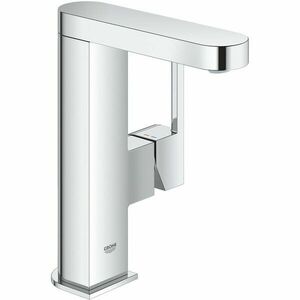 Baterie lavoar Grohe Plus 23872003, 1/2'', marimea M, monocomanda, cartus ceramic, pipa pivotanta, aerator, limitator, set evacuare push-open 1/4'' inclus, crom imagine