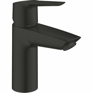 Baterie lavoar Grohe Start 235502432, 3/8'', marimea S, monocomanda, 5.7 l/min, ventil push to open, mat, negru imagine