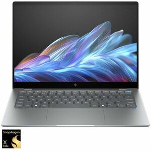 Laptop HP OmniBook X 14-fe0001nn cu procesor Snapdragon® X Elite X1E-78-100 pana la 3.4GHz, 14'', 2.2K, IPS, Touch, 16GB LPDDR5x, 512GB SSD, Qualcomm® Adreno™, Windows 11 Home, Argintiu imagine