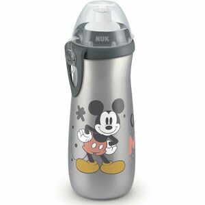 Cana NUK Sport Mickey Mouse cu sistem push-pull, 36 luni+, 450 ml, Gri imagine