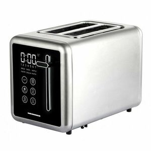 Prajitor de paine digital Heinner HTP-DD900BKSS , 900w, panou digital cu control touch, capacitate 2 felii, 7 niveluri de rumenire, Gri imagine