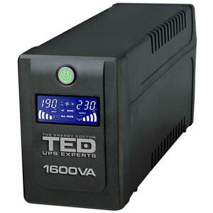 UPS TED Line Interactive 1600VA/900W, display LCD, 4 x Schuko imagine