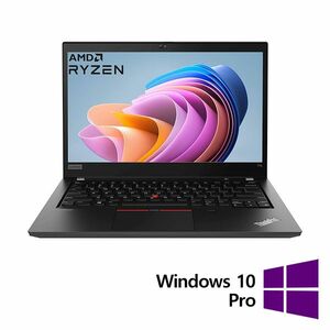 Laptop Refurbished LENOVO ThinkPad T14 Gen 1, AMD Ryzen 5 Pro 4650U 2.10 - 4.00GHz, 16GB DDR4, 512GB SSD, 14 Inch Full HD Touchscreen, Webcam, Tastatura US + Windows 10 Pro imagine