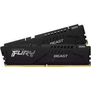 Memorie Desktop Kingston Fury Beast 32GB(2 x 16GB) DDR5 5200MT/s CL36 imagine