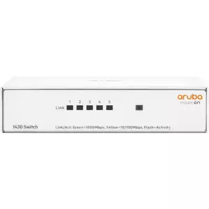 Switch HPE Arube Instant On 1430 5G fara management fara PoE 5x1000Mbps RJ45 imagine