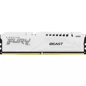 Memorie Desktop Kingston Fury Beast 32GB DDR5 6000Mhz White imagine