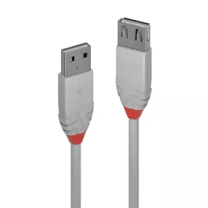 Cablu Lindy 36714 USB 2.0 Type A Extension Anthra Line 3m imagine