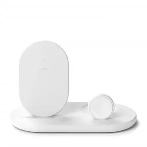 Incarcator Wireless Charger Belkin WIZ016vfWH 3-in-1 pentru dispozitive Apple White imagine