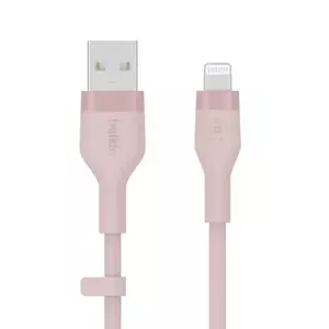 Cablu Belkin BoostCharge Flex USB-A to Lightning 1m Pink imagine