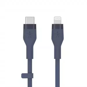 Cablu Belkin BoostCharge Flex USB-C to Lightning 3m Blue imagine