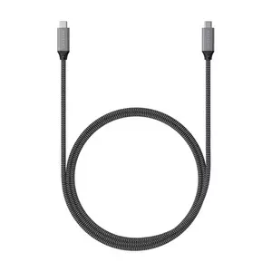 Cablu Satechi ST-U4C25M USB4-C - USB-C Braided 40 Gbps 25cm Grey imagine