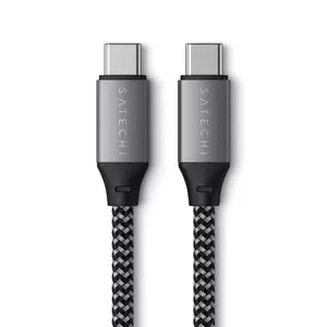 Cablu Satechi ST-TCC2MM USB-C to USB-C 100W Braided 2m Grey imagine